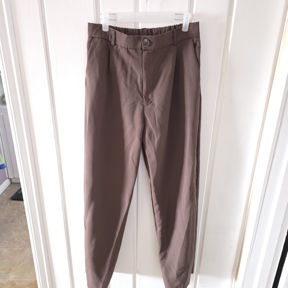 Men's Brown Casual Trousers - Picture 3 of 3
